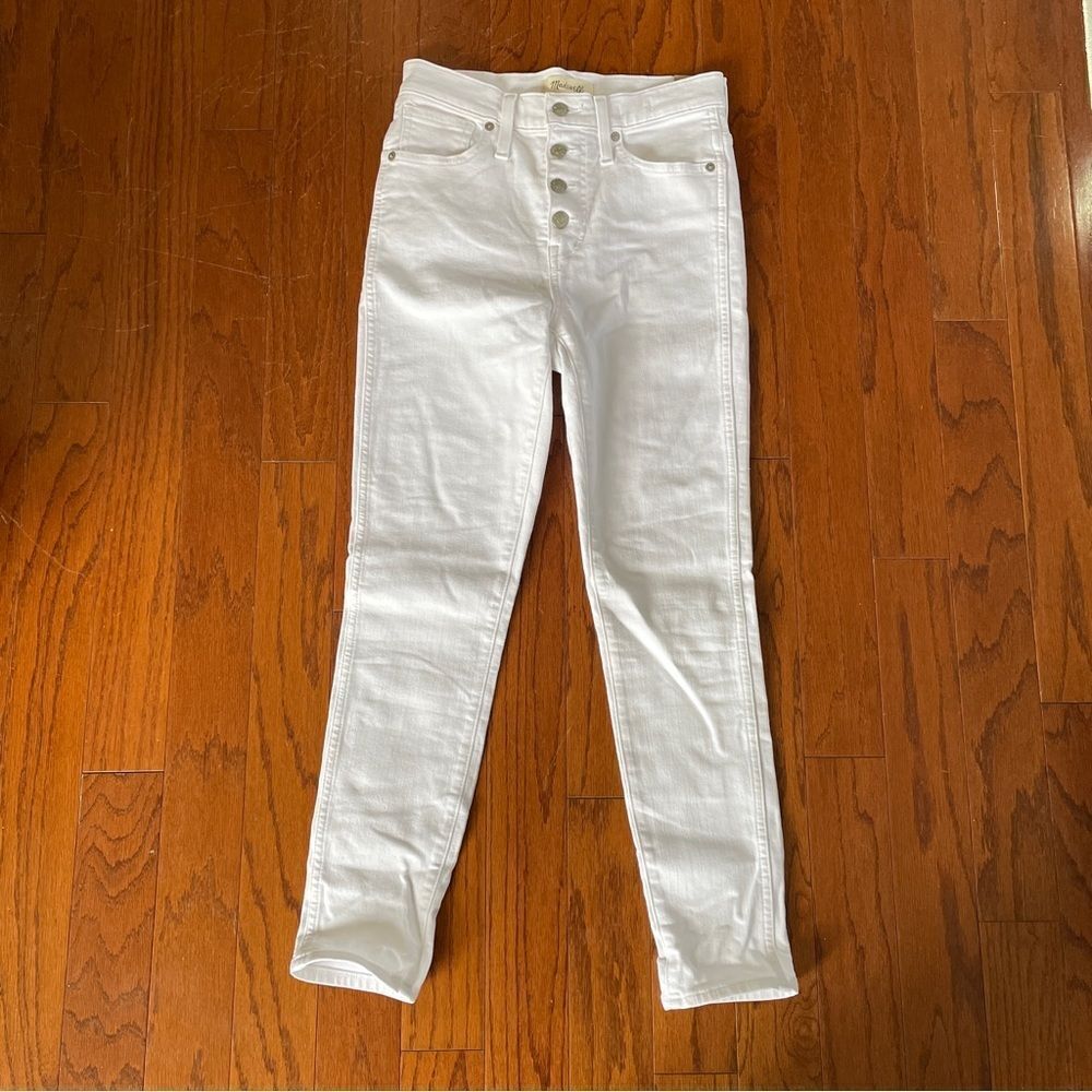 Madewell High Rise Skinny Crop White Jeans 26 NWT